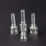 22611D BSP Perempuan 60 Ijazah Cone Double Hexagon Fittings