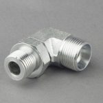 Carbon Steel 90 Degree Elbow Hydraulic Adapters With Bsp Thread