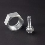 High reliability metric female crimping metric hydraulic hose fitting