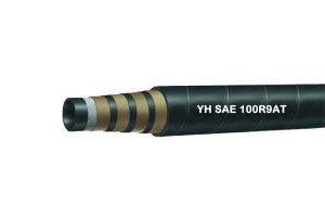 Sae 100r9at / R9aスパイラルワイヤー油圧ホース、高圧ゴム油圧ホース